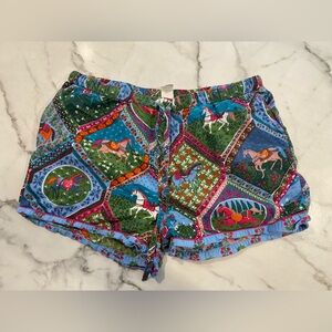 Printfresh - High Horse Short Sleep Shorts in Blush Denim